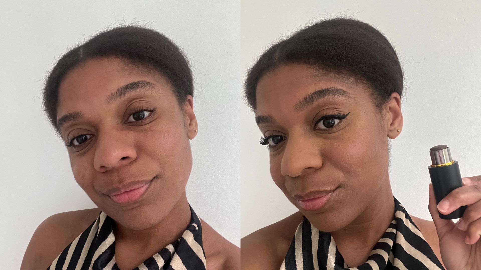 Vivienne's Westman Atelier Face Trace Contour Stick Before And After | Space NK